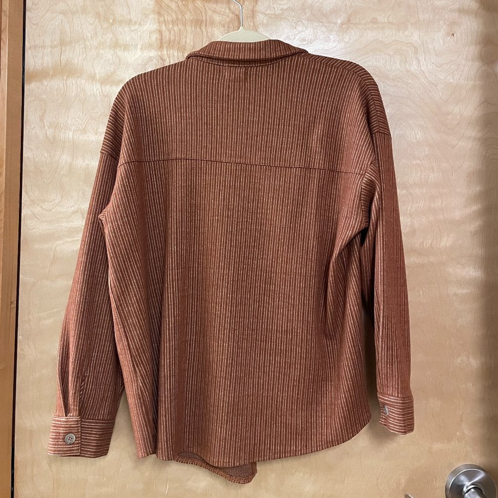 Copper Striped Shacket - Picture 2 of 4